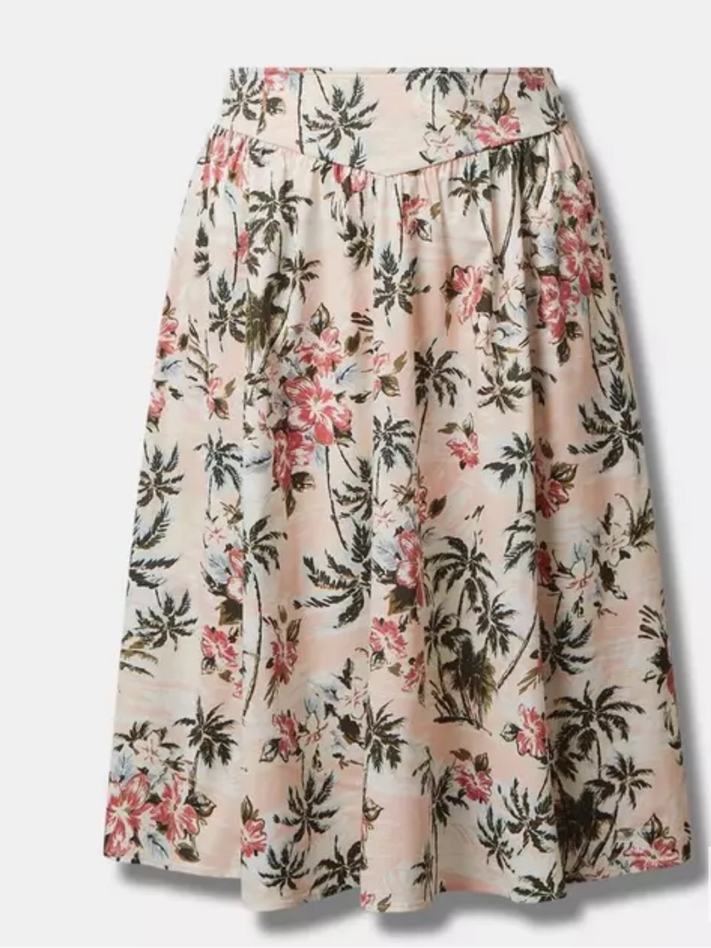 NWT Torrid Midi Poplin High Waist Skirt sz 18 - Picture 1 of 11